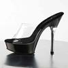 Pleaser - ALLURE601 Mules à talon - Noir/Transparent Product image